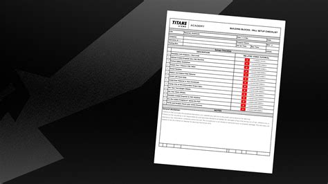 cnc machine setup checklist